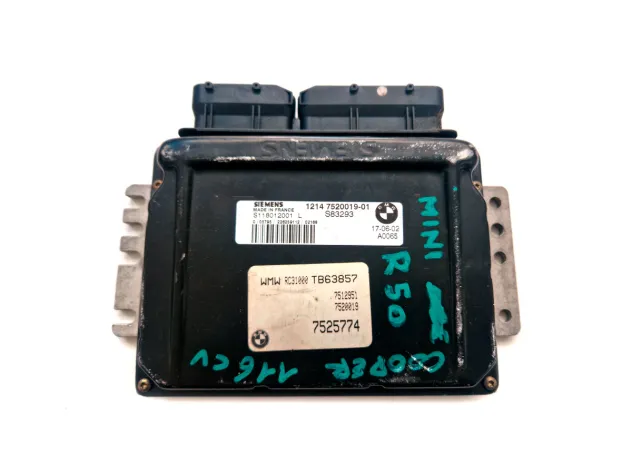 SIEMENS ENGINE ECU CONTROL UNIT MINI COOPER R50 116CV