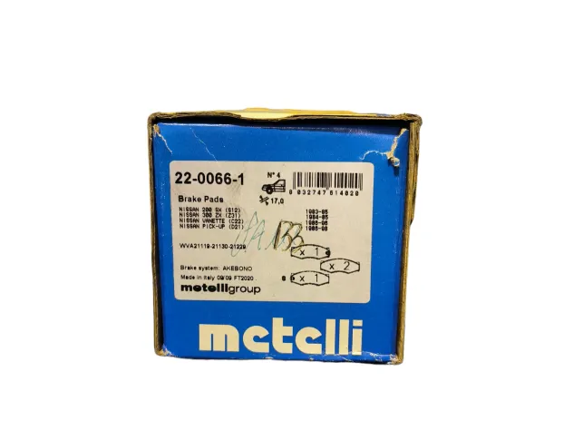 FRONT BRAKE PADS METELLI 2200661 NISSAN SILVIA / 300ZX / PICKUP / VANETTE