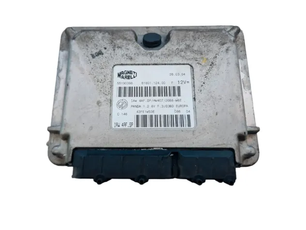 ENGINE ECU CONTROL UNIT MAGNETI MARELLI IAW4AFSP FIAT PANDA 1.2