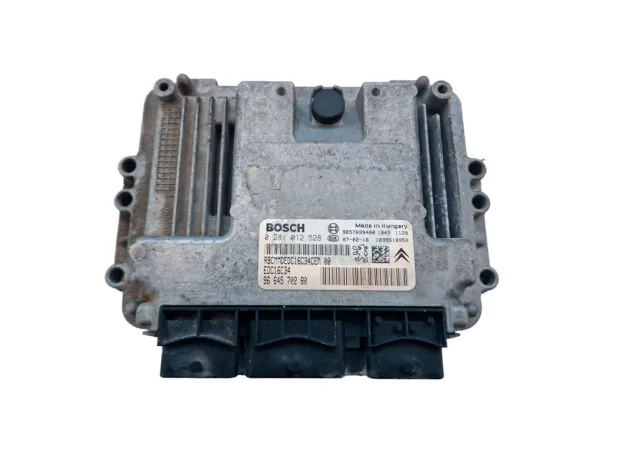 BOSCH ENGINE ECU CONTROL UNIT 0281012528 PEUGEOT 206 1.4 HDI