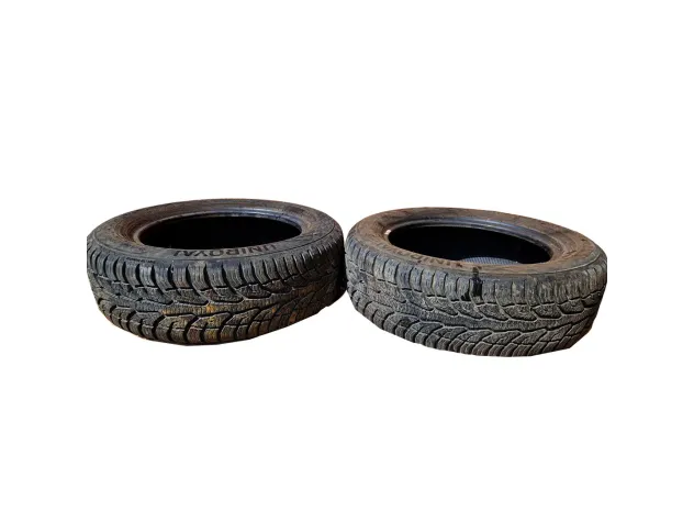 PAIR OF USED ALL SEASON TYRES UNIROYALE 1856015 88T DOT1119