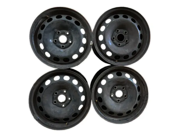 SET 4 CERCHI ORIGINALI IN FERRO 16" POLLICI VW VOLKSWAGEN GOLF 5 V