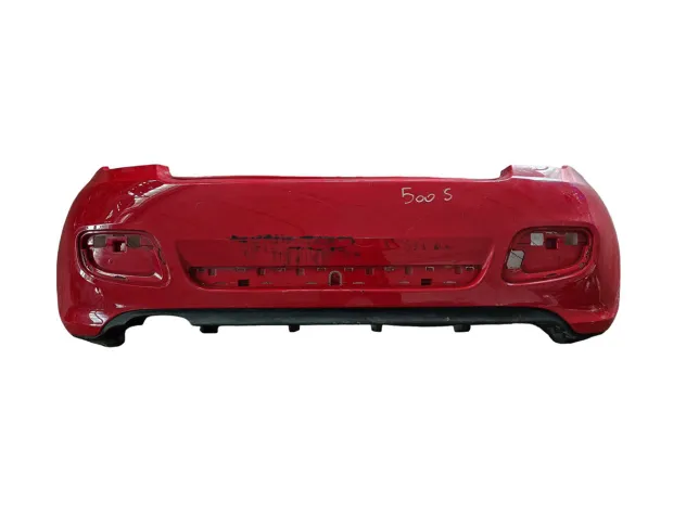 ORIGINAL REAR BUMPER RED FIAT 500 SPORT