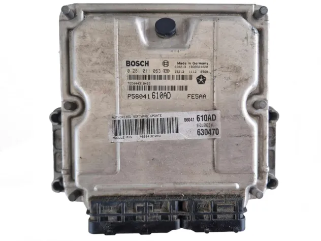 0281011063 BOSCH ENGINE CONTROL UNIT ECU JEEP CHEROKEE 2.8 TDI 2003