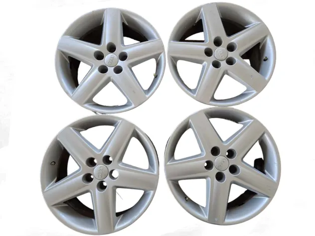 SET 4 ORIGINAL ALLOY RIMS 17" INCH AUDI A4 B6 2003