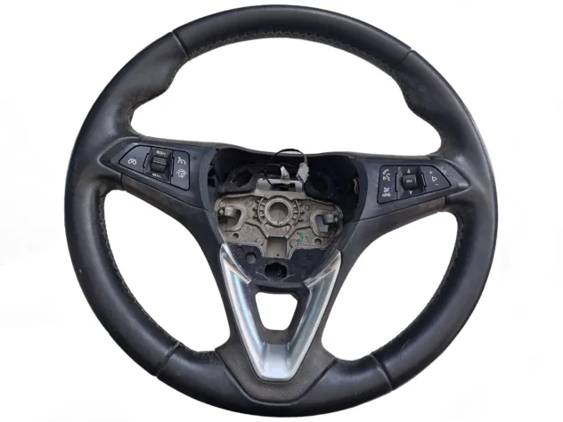 LEATHER STEERING WHEEL WITH OPEL CORSA 2019 KEYS