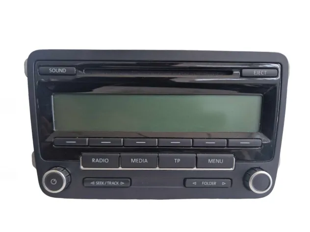 1K0035186AA USED OEM RADIO CD STEREO VW VOLKSWAGEN GOLF VI 6 2008-2012