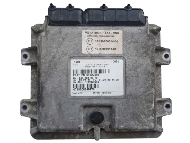 51822895 METATRON OEM ENGINE ECU CONTROL UNIT FIAT PUNTO 188