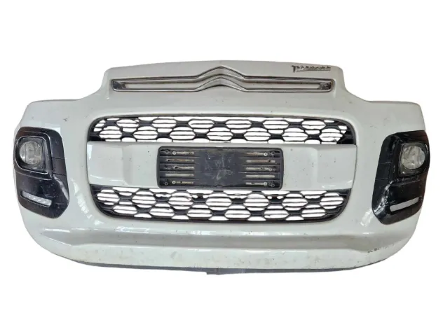 COMPLETE ORIGINAL FRONT BUMPER WHITE AND BLACK CITROEN C3